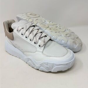 Alexander Mcqueen Wmns Oversized Court Trainer 'White Patchouli" Size 38 1/2